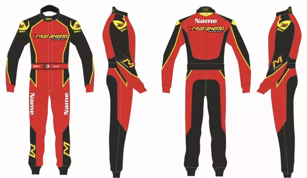 Maranello kart printed go kart racing suit,