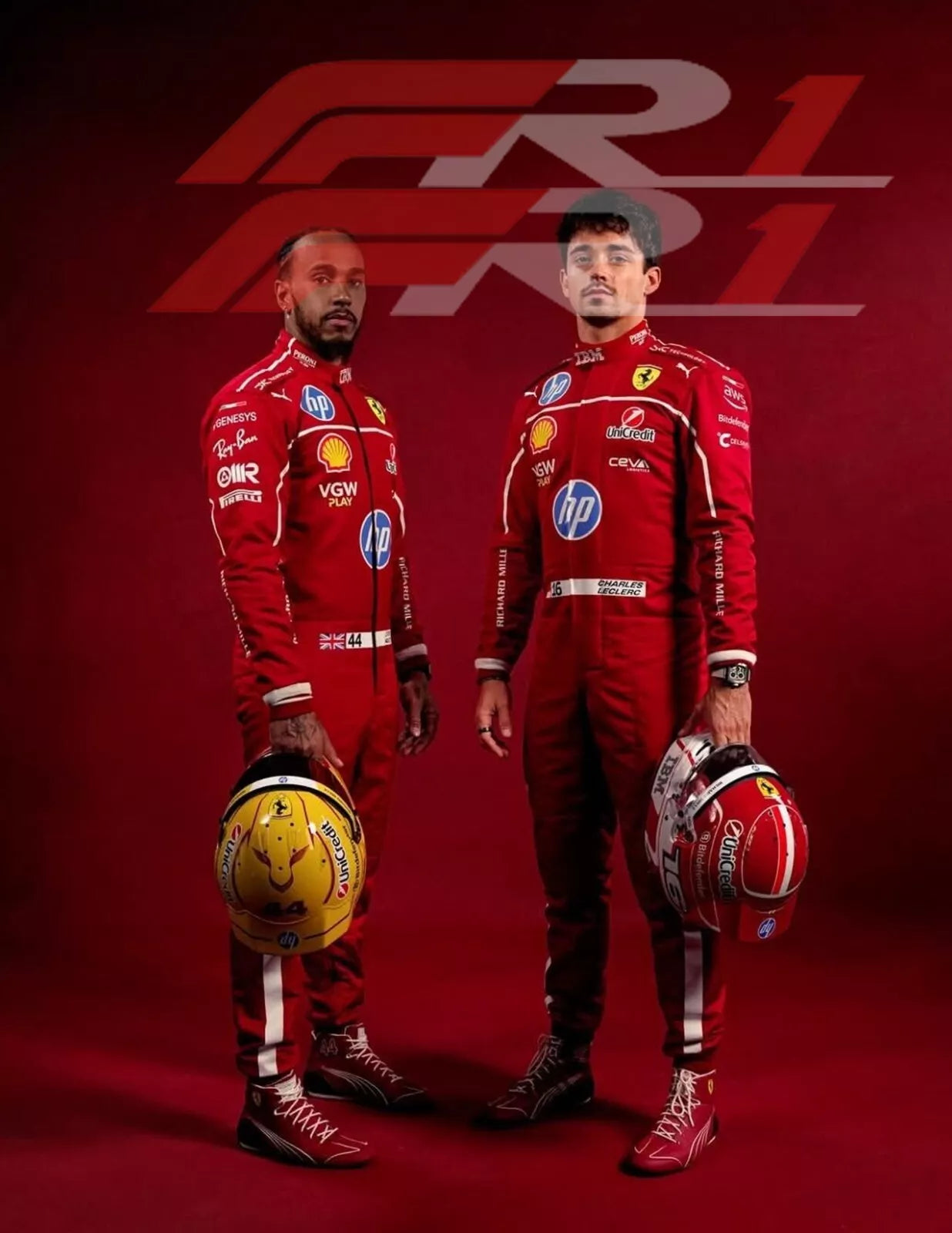 2025 ferrari go kart racing suit LeClerc and lewis Latest Style karting suit