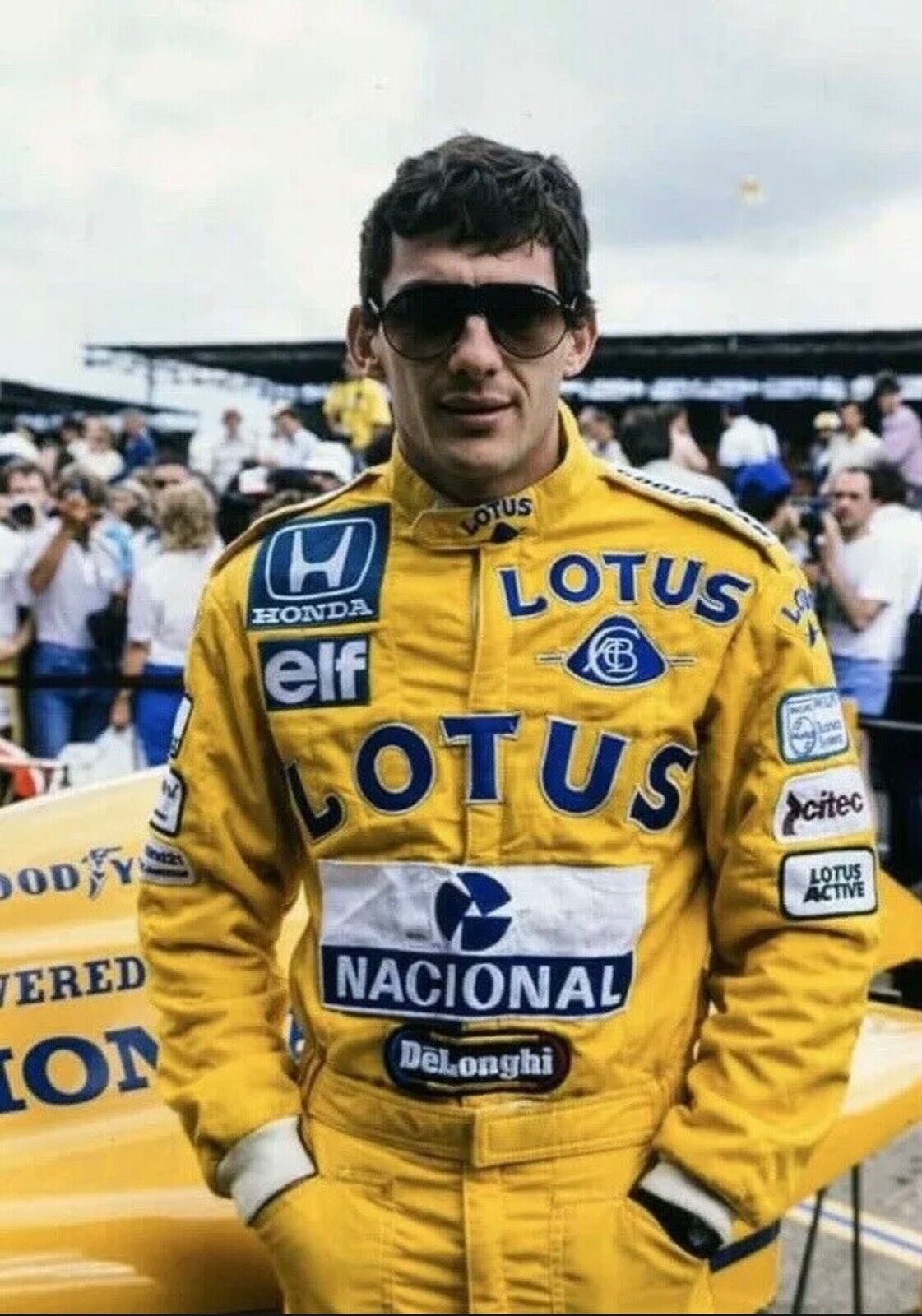 Ayrton Senna LOTUS Sublimation go kart race/racing suit.