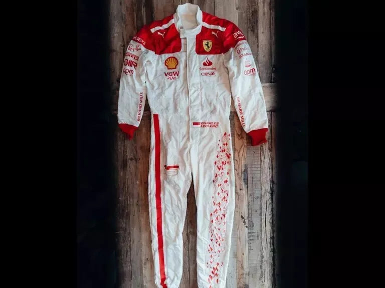 FI GO KART RACING SUIT CHARLES LECLERC CUSTOM DIGITAL SUBLIMATION PRINT