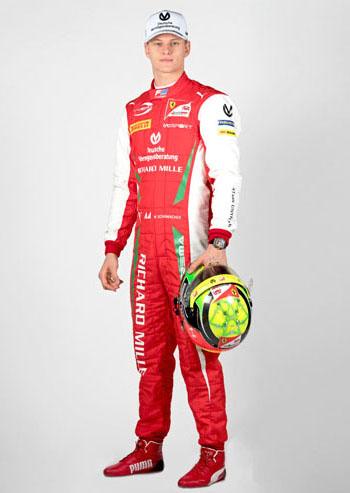 MICK SCHUMACHER Formula 2 Championship Replica Suit