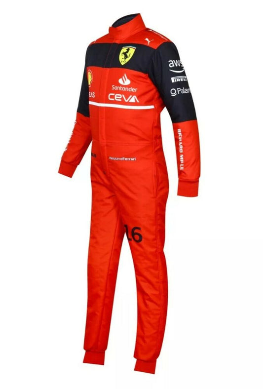 F1 CHARLES 2022 Style Printed race Suit /Go Kart/Karting Race/Racing Suit