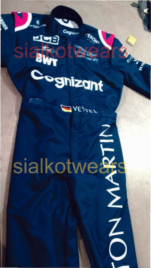 SEBASTIAN VETTEL RACING SUIT F1 2021 ASTON MARTIN KARTING SUIT/ GO KART SUIT