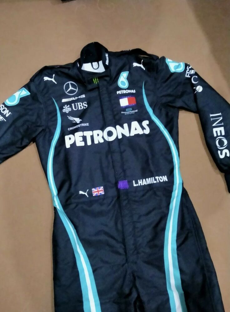 F1 L.Hamilton 2020 Style Printed Race Suit Go Kart/Karting Race/Racing Suit
