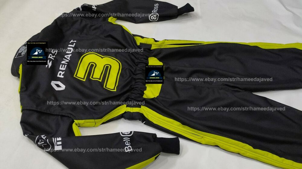 2019 Daniel Ricciardo SUIT Renault f1 Racing Suit Go Kart Suit Karting Suit F1