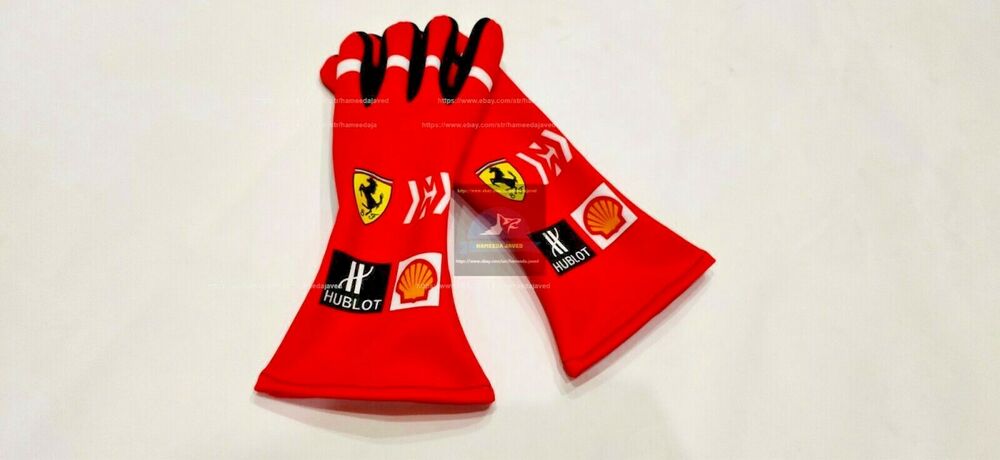 2018 Sebastian Vettel Racing Gloves F1 Karting Gloves Go Kart Gloves F1 Gloves