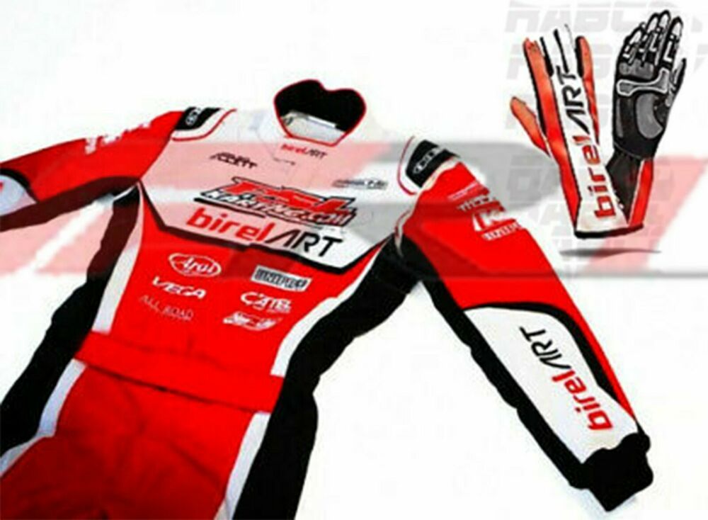 kart racing suit go karting Birel art style suit by FR1 With gloves-ALL SIZES