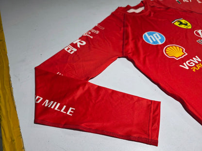 Custom Ferrari Kart Racing Undergarment Shirt – Lightweight Base Layer