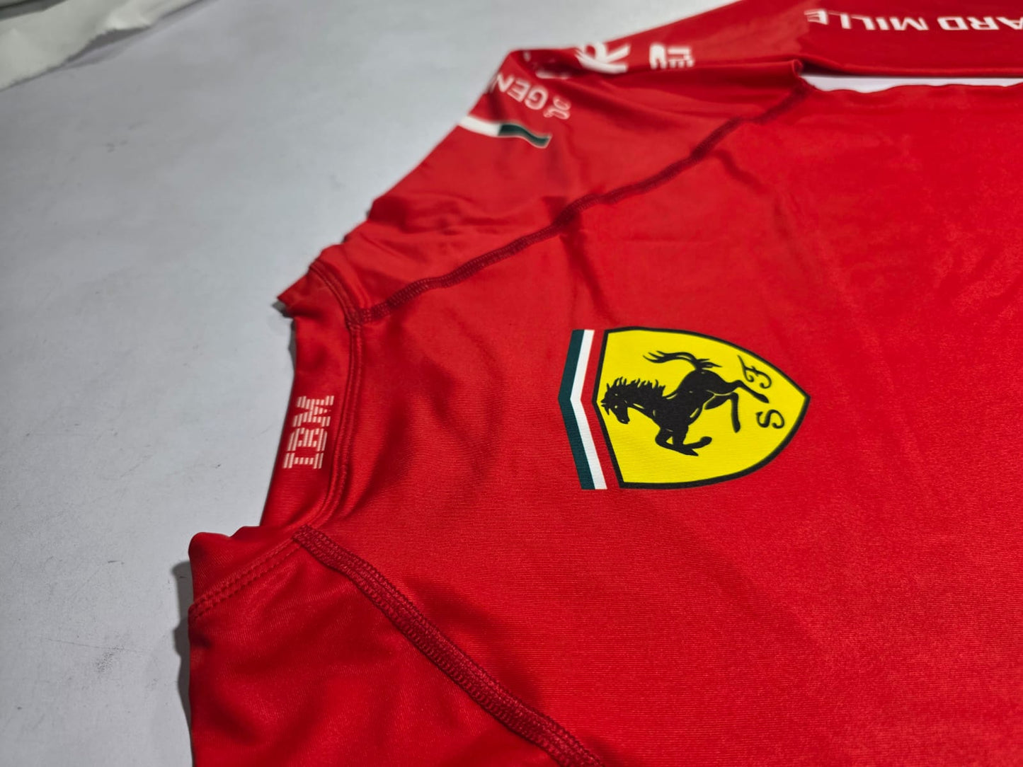 Custom Ferrari Kart Racing Undergarment Shirt – Lightweight Base Layer