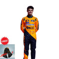 Lando Norris Kart Racing Suit + FREE Gloves – F1 Style Replica