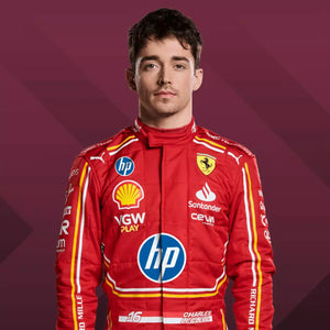 "Exquisite Scuderia Ferrari HP Charles Leclerc 2024 Race Suit"