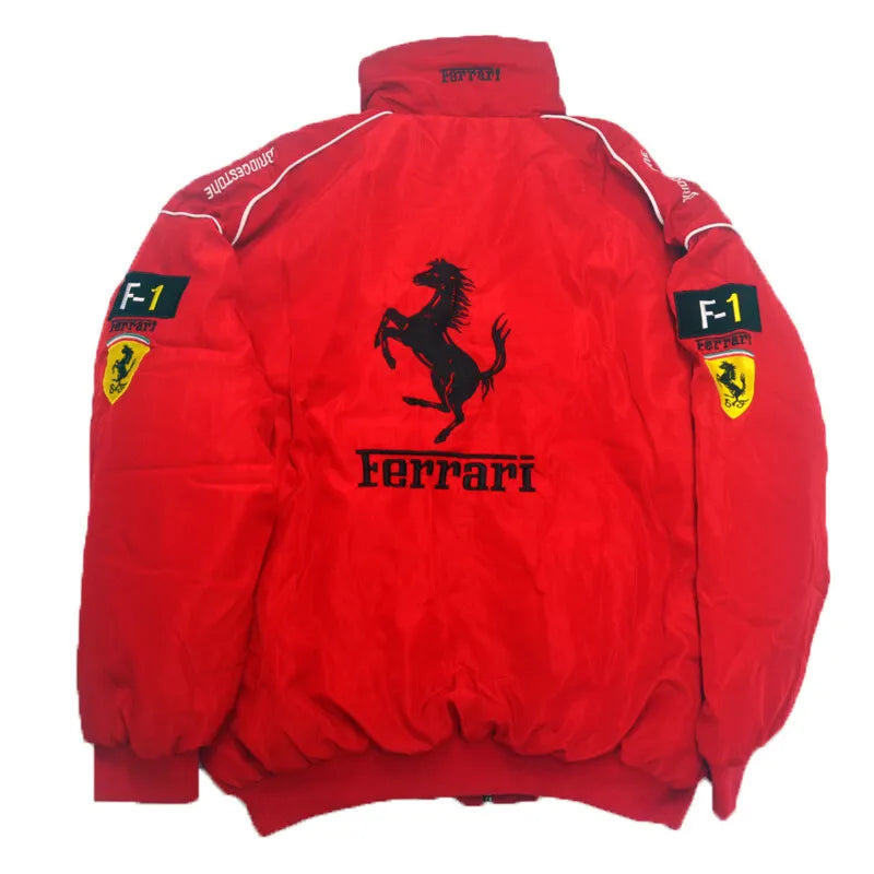 New 2024 FERRARI Black Embroidery EXCLUSIVE JACKET suit F1 team racing M-XXL