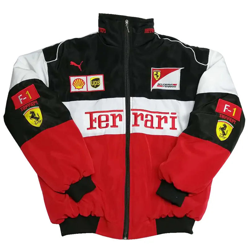 New 2024 FERRARI Black Embroidery EXCLUSIVE JACKET suit F1 team racing M-XXL