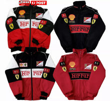 Load image into Gallery viewer, New 2024 FERRARI Black Embroidery EXCLUSIVE JACKET suit F1 team racing M-XXL
