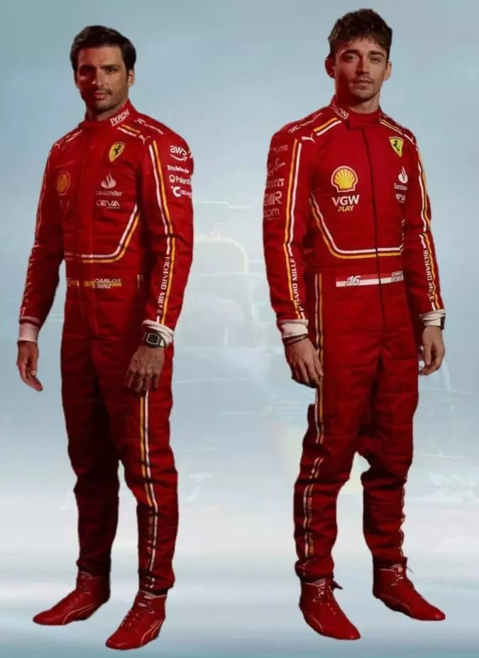 F1 Ferrari Go Kart Racing Suit Karting Race + Free gloves