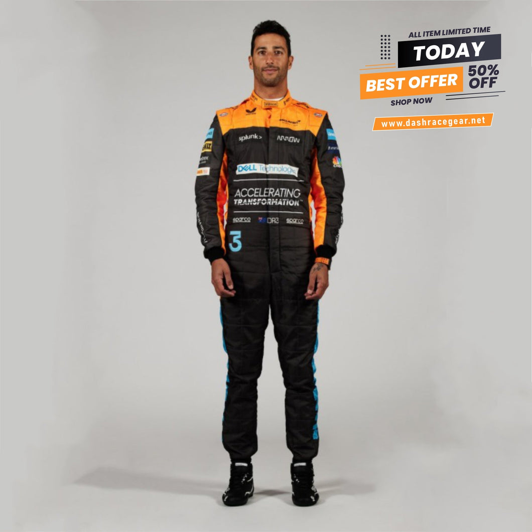 McLaren F1 Replica Race Suit 2022  | Daniel Ricciardo