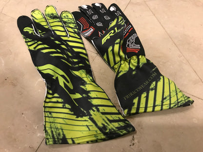 Limited Edition 2021 FR-1 OFFICIAL kart / sim racing gloves WITH TOUCH ASSISTANCE