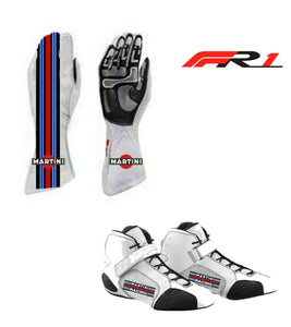 Martini style Karting shoes & kart racing Gloves