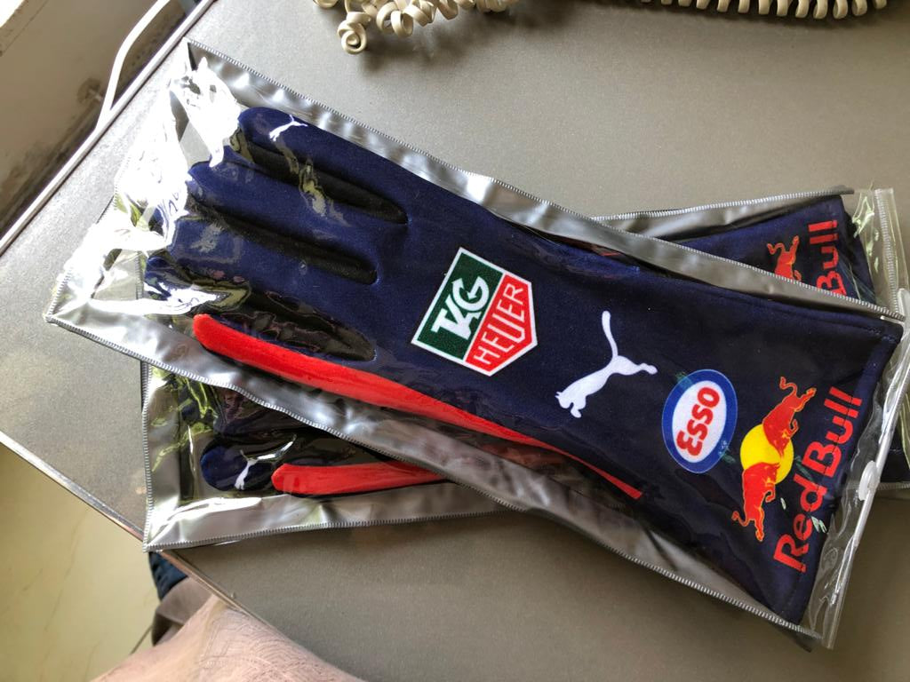 Max Redbull style Go kart glove racing gloves