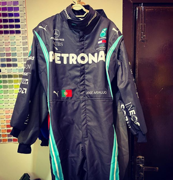 Kart racing suit Hamilton 2020 black