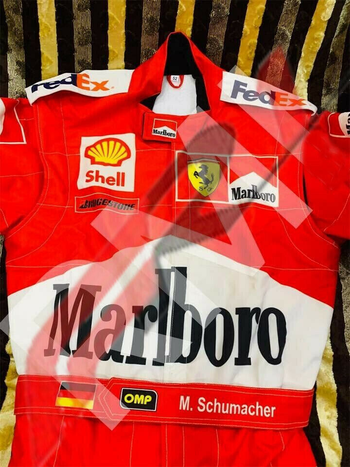 F1 Michael Schumacher 2001 embroidered Racing suit