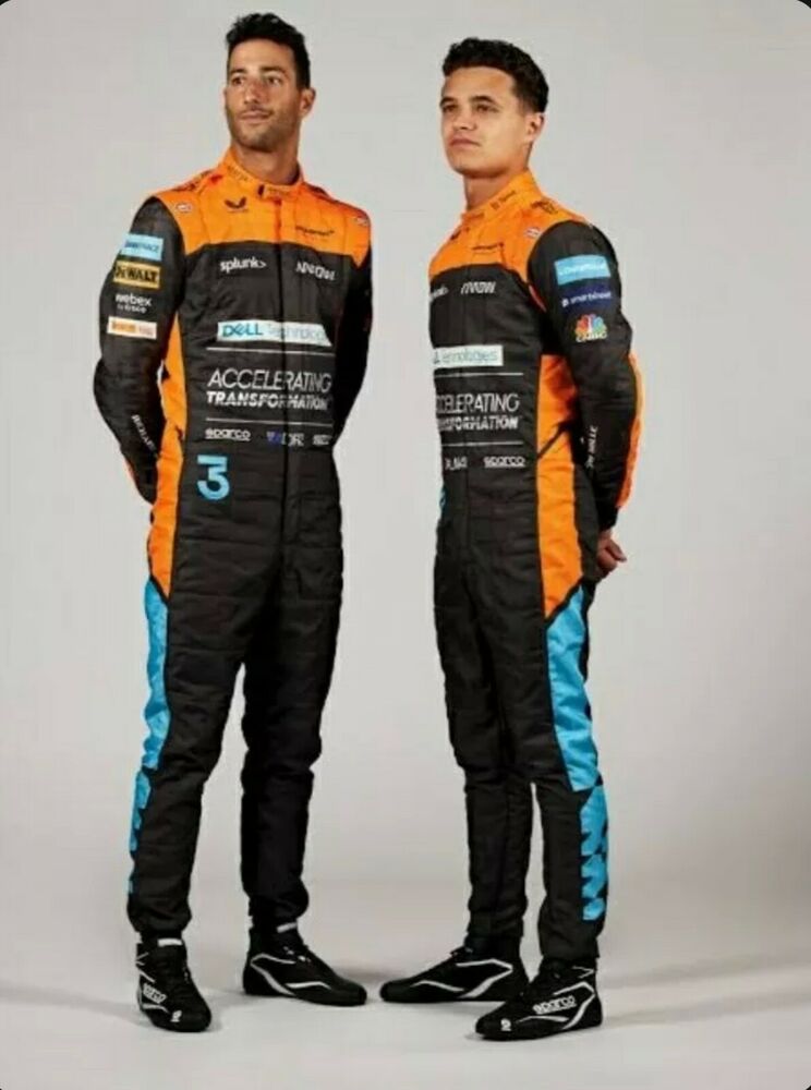 F1 McLaren Daniel Ricciardo 2022 Printed Suit Go Kart/Karting Race/Racing Suit