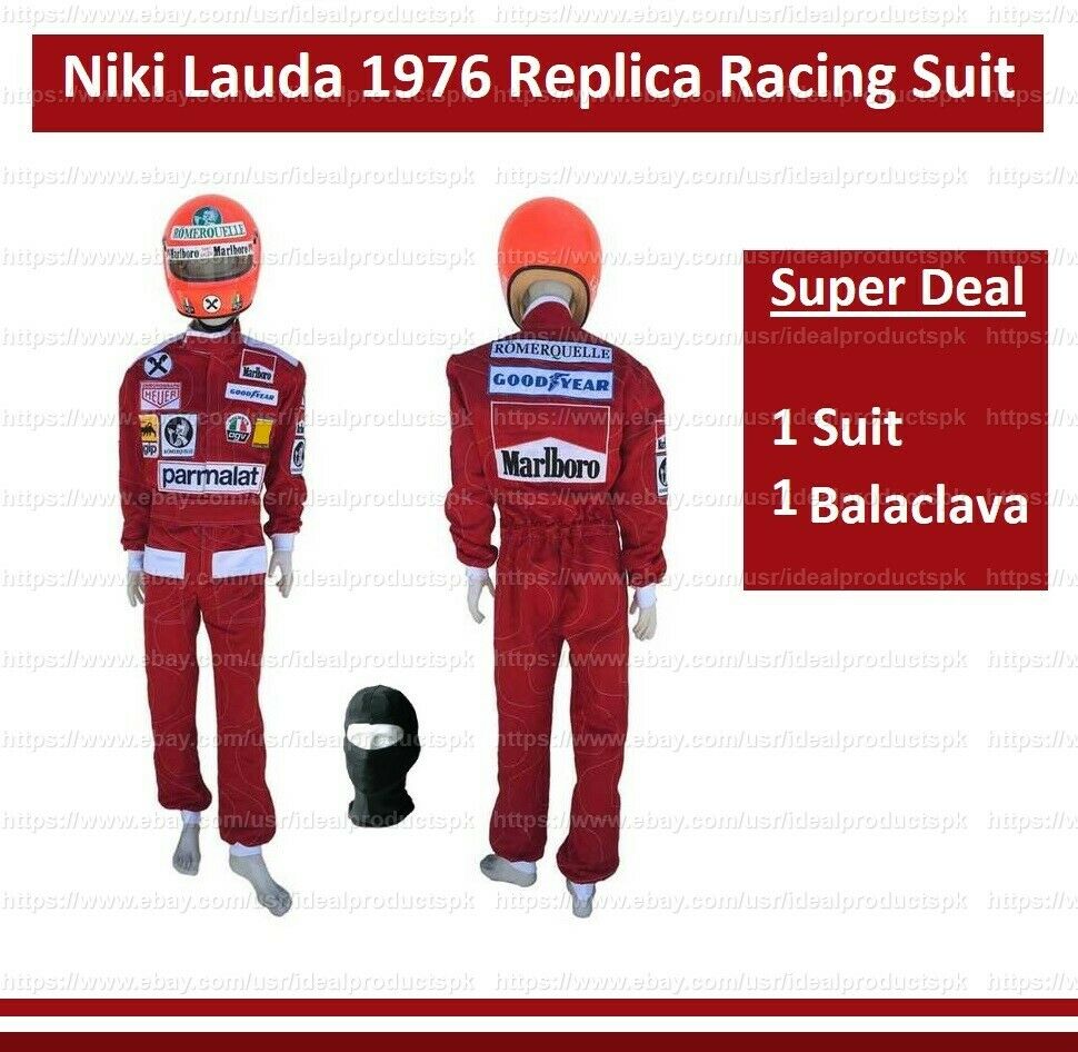 Niki Lauda 1976 Racing Suit in digital printing Go Kart Suit Karting F1 Suit