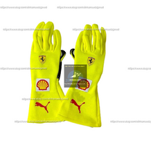 Load image into Gallery viewer, 2018 Kimi Raikkonen Racing Gloves F1 Formula One Karting Gloves Go Kart Gloves
