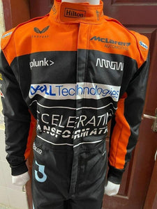McLaren Daniel Ricciardo 2022 Suit Go Kart/Karting Race/Racing Suit Local CANADA