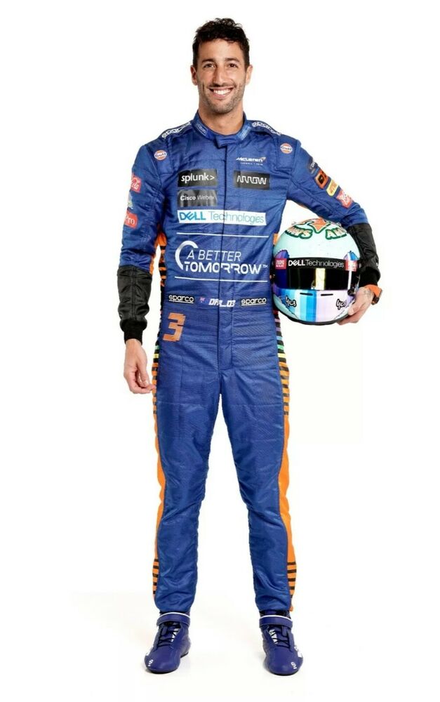 Daniel New McLaren racing printed suit