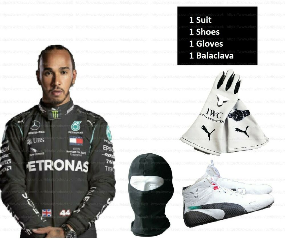 Petronas GO Kart Race Suit  with Karting Shoes  Gloves