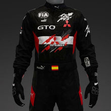 Load image into Gallery viewer, Go Kart Racing GTO Black Suite CIK FIA Level 2 Approved Suit With Free Gifts
