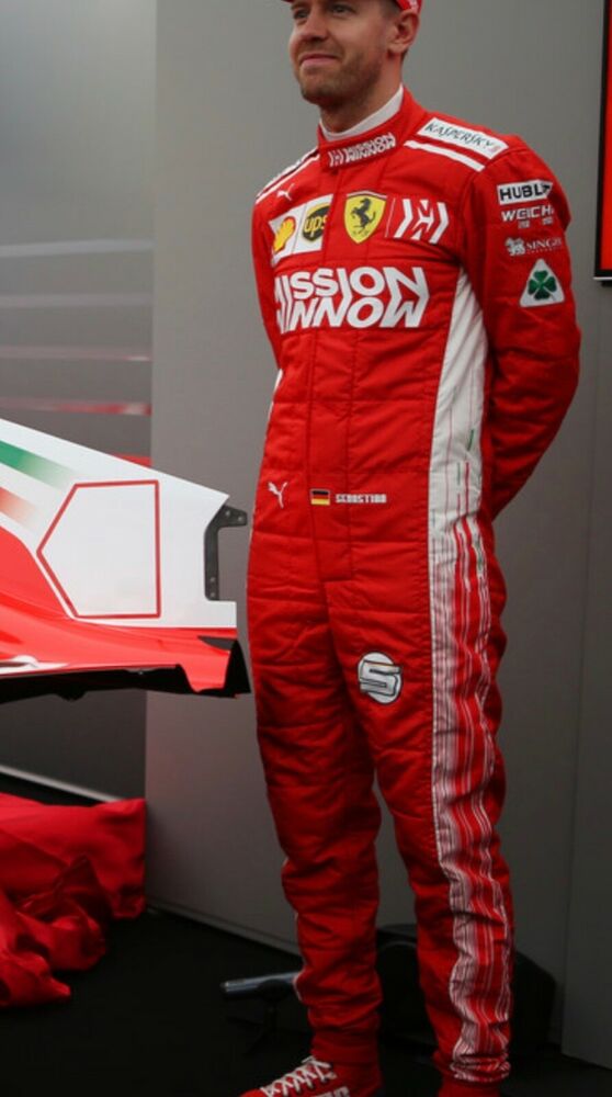 F1 MISSION WINNOW SEBESTIAN Printed Suit /Go Kart/Karting Race/Racing Suit