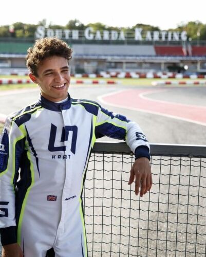 LANDO NORRIS  GO KART RACING SUIT WITH DIGITAL SUBLIMATION PRINT