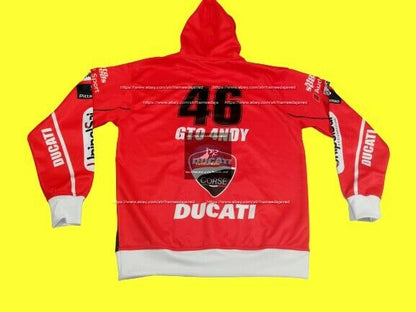 2020 DUCATI Racing Custom Name 3D Hoodies Pullover with your Name NO. all sizes