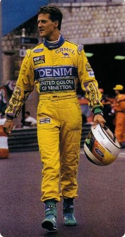 F1 Michael Schumacher 1991 Printed Racing Suit