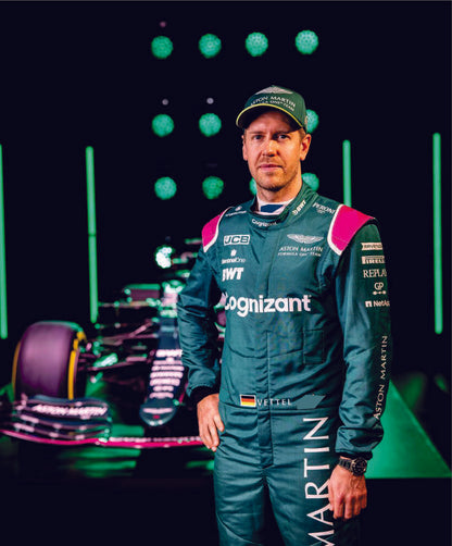 SEBASTIAN VETTEL RACING SUIT F1 2021 ASTON MARTIN KARTING SUIT/ GO KART SUIT