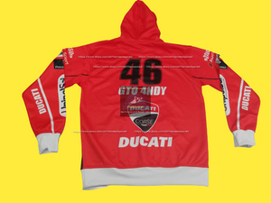2020 DUCATI Racing Custom Name 3D Hoodies Pullover with your Name NO. all sizes