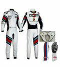 MARTINI GO KART RACE SUIT WITH MATCHING SHOES &amp; GLOVES