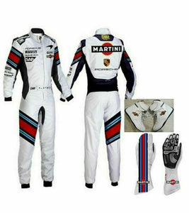 MARTINI GO KART RACE SUIT WITH MATCHING SHOES &amp; GLOVES
