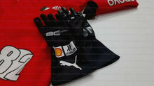 Load image into Gallery viewer, Sebastian Vettel Race gloves 2019 Replica Racing Gloves Karting Gloves F1 Gloves
