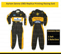 Ayrton Senna 1985 F1 Racing Suit in digital printing Go Kart Suit Karting Suit