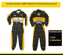 Load image into Gallery viewer, Ayrton Senna 1985 F1 Racing Suit in digital printing Go Kart Suit Karting Suit
