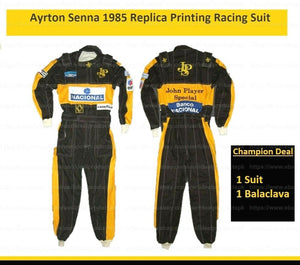 Ayrton Senna 1985 F1 Racing Suit in digital printing Go Kart Suit Karting Suit