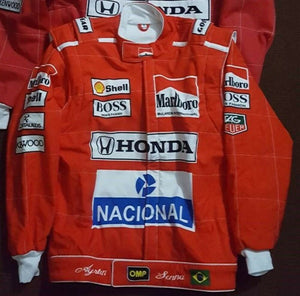 Ayrton Senna Printed go kart Jacket,In All Sizes