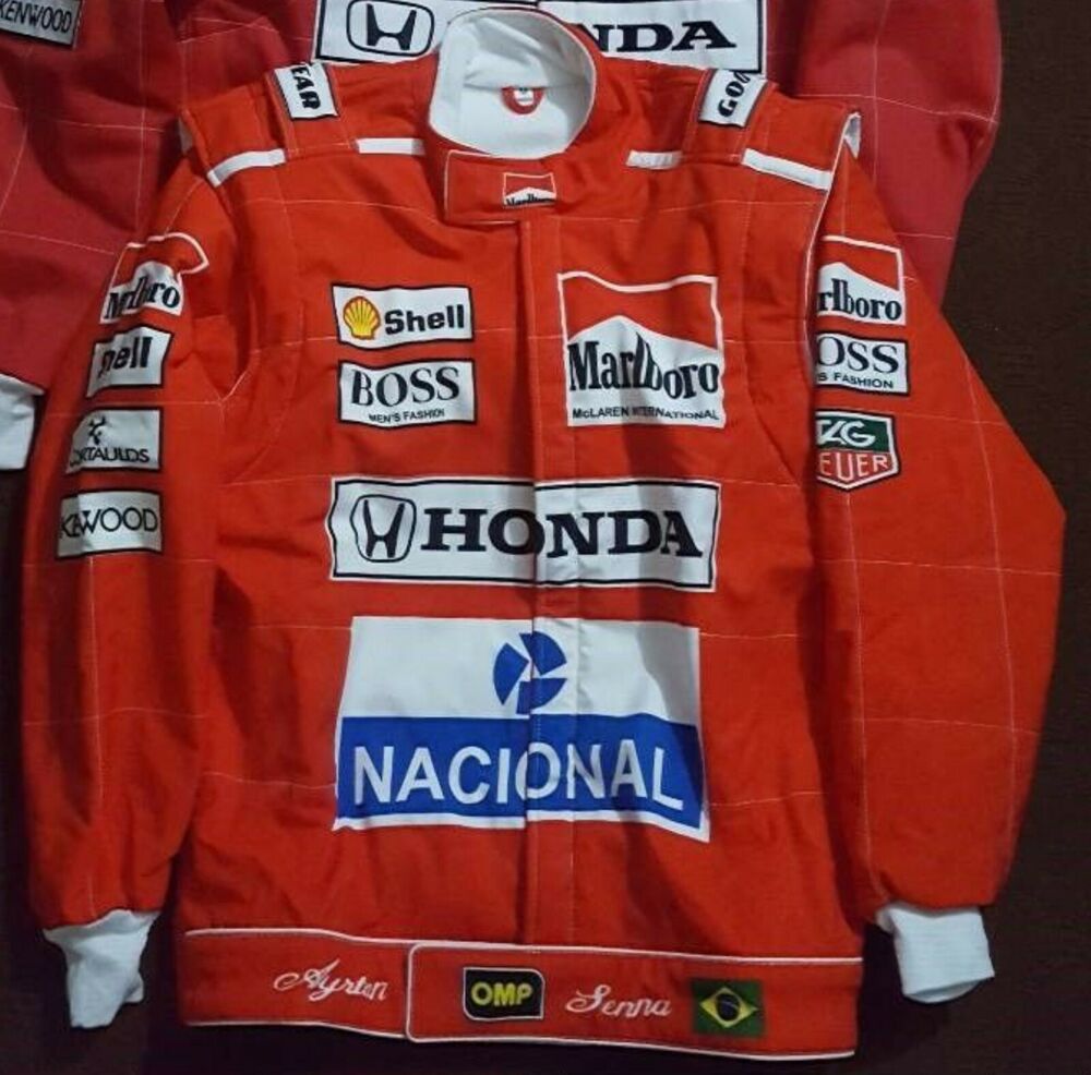 Ayrton Senna Printed go kart Jacket,In All Sizes