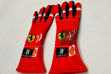 Load image into Gallery viewer, 2018 Sebastian Vettel Racing Gloves F1 Karting Gloves Go Kart Gloves F1 Gloves
