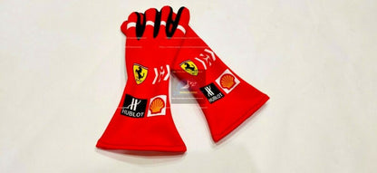 2018 Sebastian Vettel Racing Gloves F1 Karting Gloves Go Kart Gloves F1 Gloves