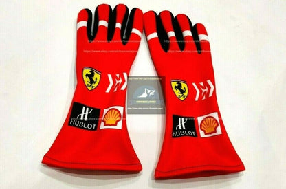 2018 Sebastian Vettel Racing Gloves F1 Karting Gloves Go Kart Gloves F1 Gloves