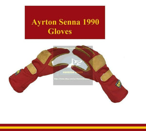 1990 Ayrton Senna Gloves F1 Racing Gloves Karting Gloves Go Kart Gloves F1 Glove